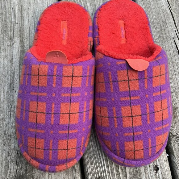 Allbirds Wool Tartan Purple And Orange W8 M7‎ - Picture 1 of 4